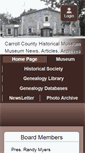 Mobile Screenshot of carrollcountymuseum.org